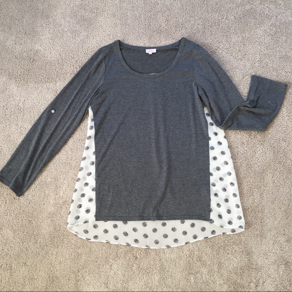 Pixley size Medium Two Material Long Sleeve Shirt